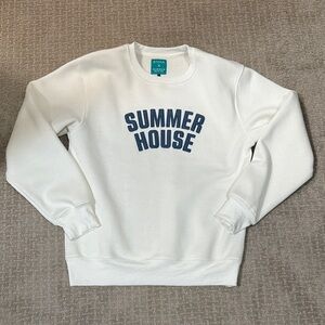 White Summer House Sweater